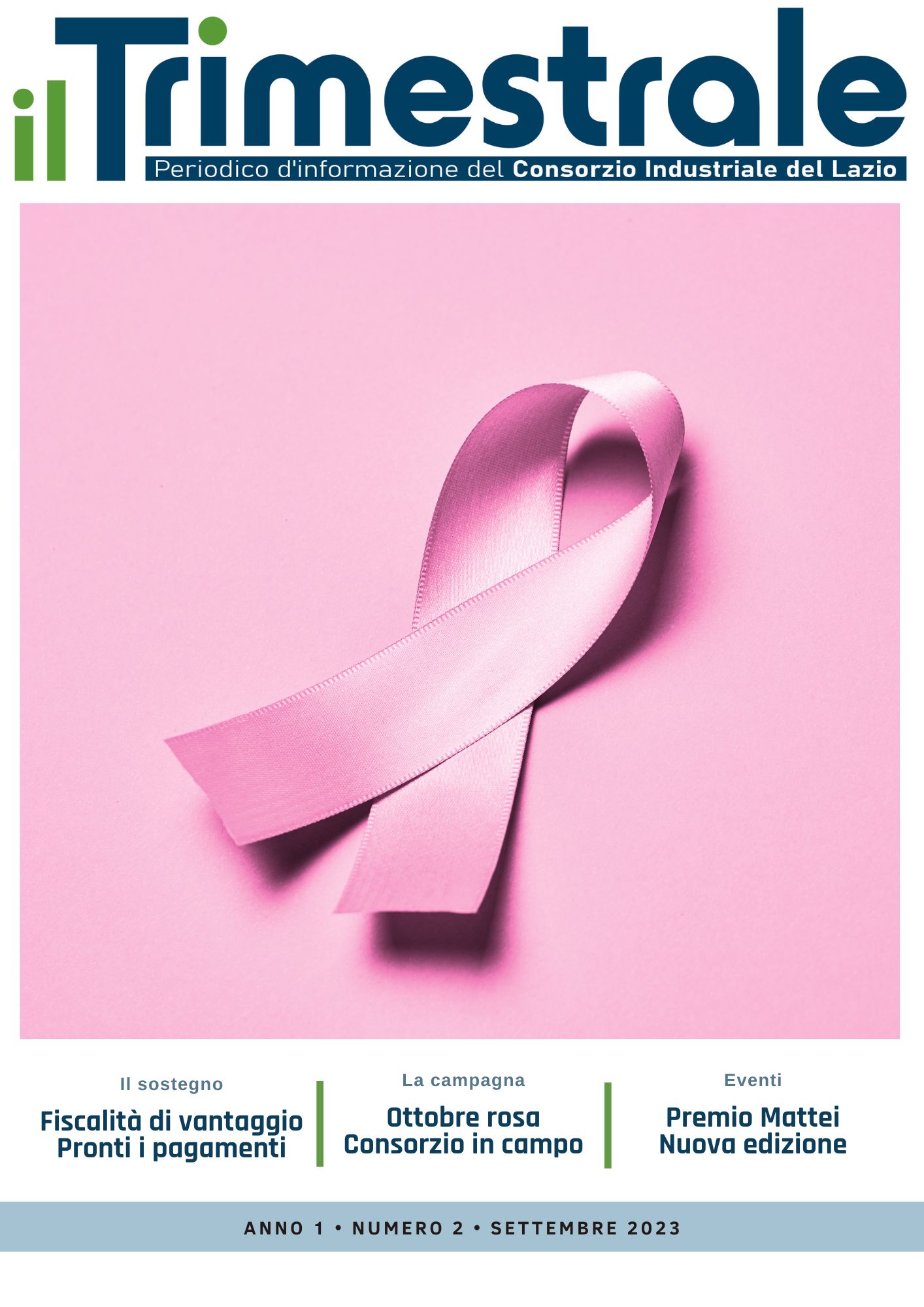 Il Trimestrale, il secondo numero a sostegno della campagna "Ottobre rosa"